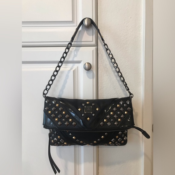 MCM Handbags - MCM Visetos Satchel Studded.